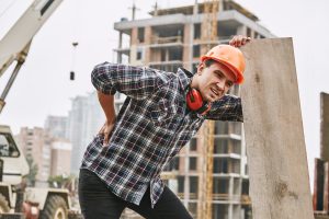 claim for a back injury in construction