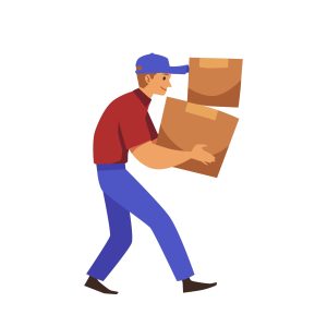 A manual handling injury can be caused by carrying too many boxes. 