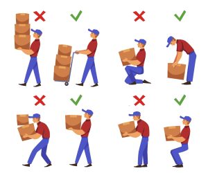 Unsafe manual handling causes accidents. 